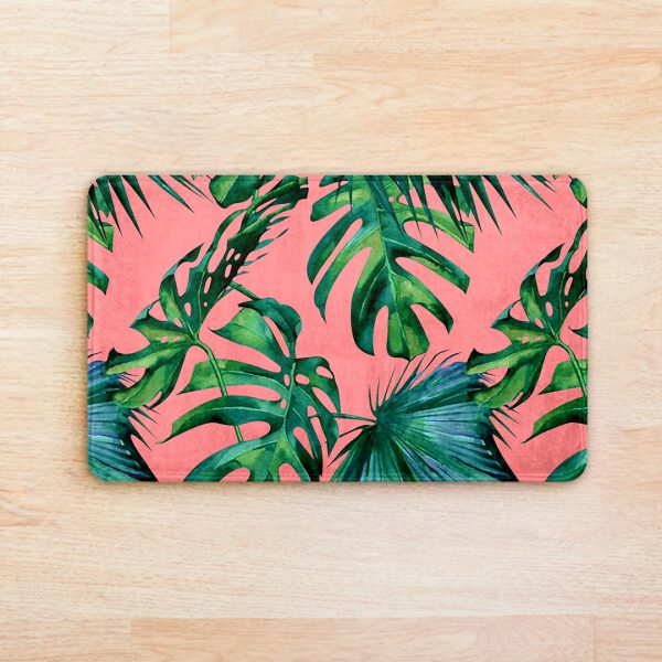 Pink Tropical Super Soft Door Mat - Image 2