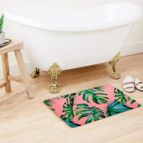 Pink Tropical Super Soft Door Mat - Image 3