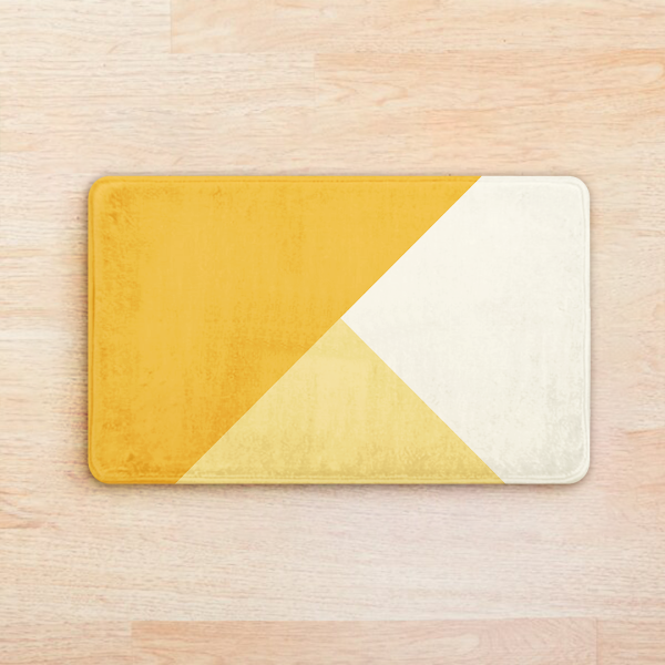 Tri Yellow Color Super Soft Door Mat - Image 2
