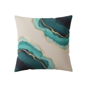 Deep Sea Watercolor Abstract Cushion