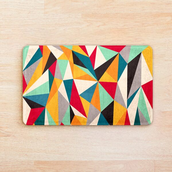 Colorful Geometric Super Soft Door Mat - Image 2