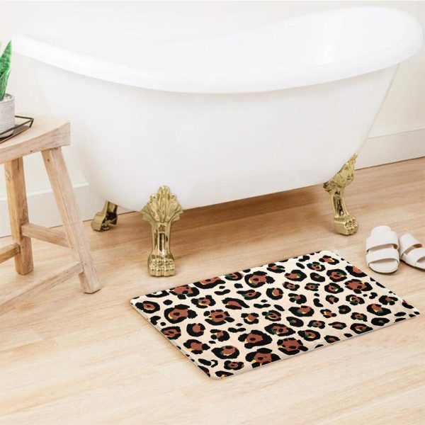 Leopard Pattern Super Soft Door Mat - Image 3