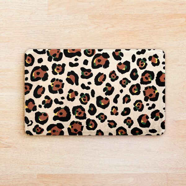 Leopard Pattern Super Soft Door Mat - Image 2