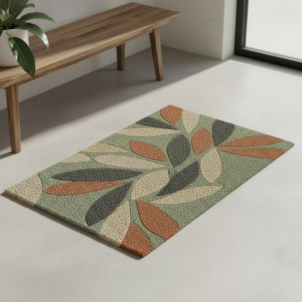 Botanical Autumn Leaf Entryway Mat - Image 3