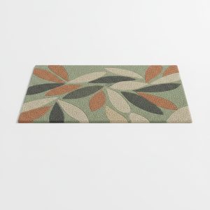 Botanical Autumn Leaf Entryway Mat