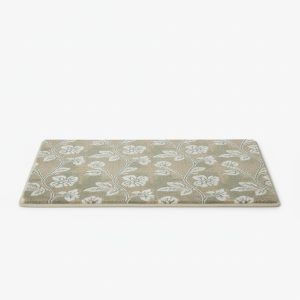 Elegant Floral Vine Sage Doormat