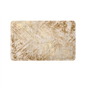 Copper Gold Abstract Pattern Soft Door Mat