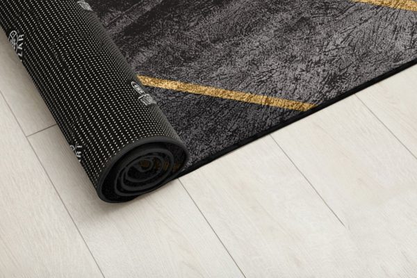 Black and Grey Geometric Centerpiece (Rug) - Image 2