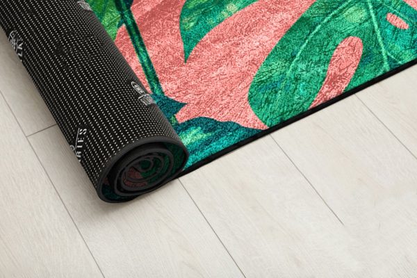 Green Pink Tropical Centerpiece (Rug) - Image 2