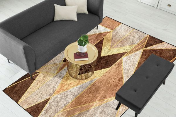 Copper Geometric Centerpiece (Rug) - Image 3