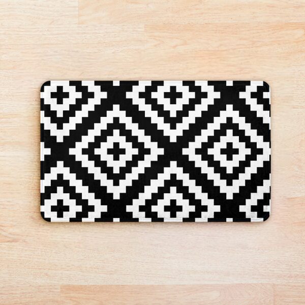 Black & White Super Soft Door Mat - Image 2