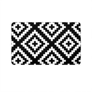 Black & White Super Soft Door Mat