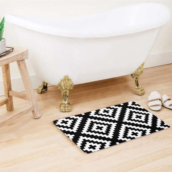 Black & White Super Soft Door Mat - Image 3